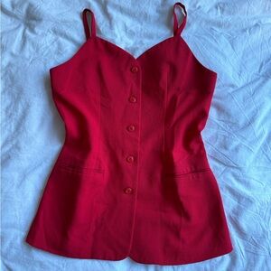 Red Tank Vest Vintage